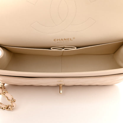 Chanel Caviar Quilted Jumbo Double Flap Beige Clair 5 of 9