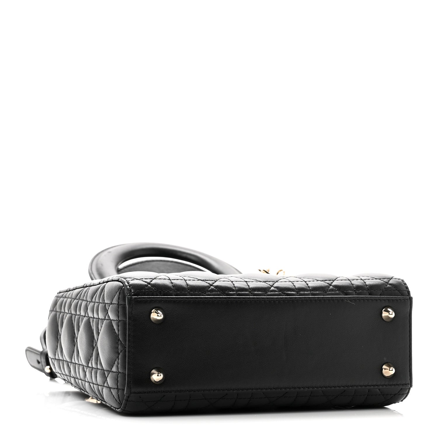 Christian Dior Lambskin Cannage Small My ABCDior Lady Dior Black 4 of 11
