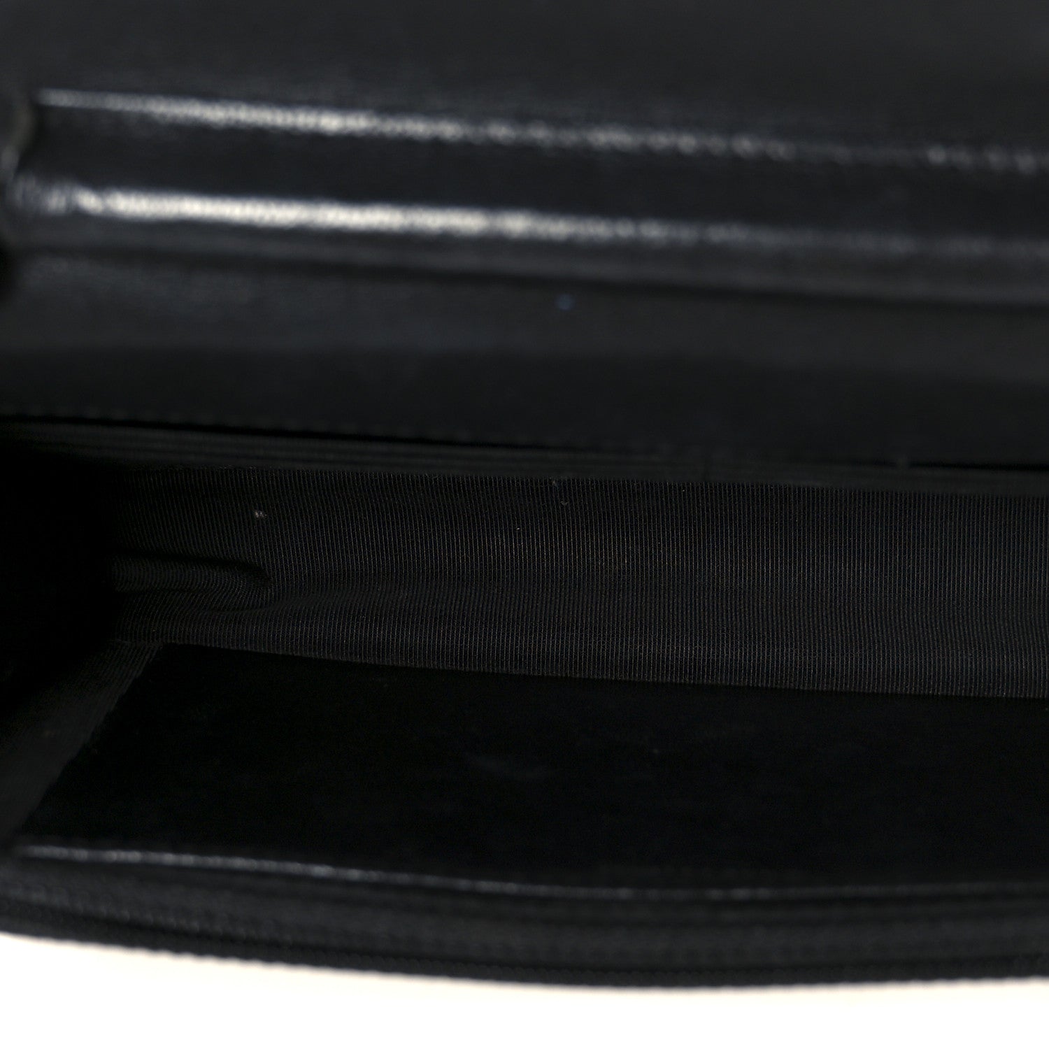 Chanel Sheepskin Chevron Reissue Wallet On Chain WOC So Black 5 of 12