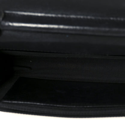 Chanel Sheepskin Chevron Reissue Wallet On Chain WOC So Black 5 of 12
