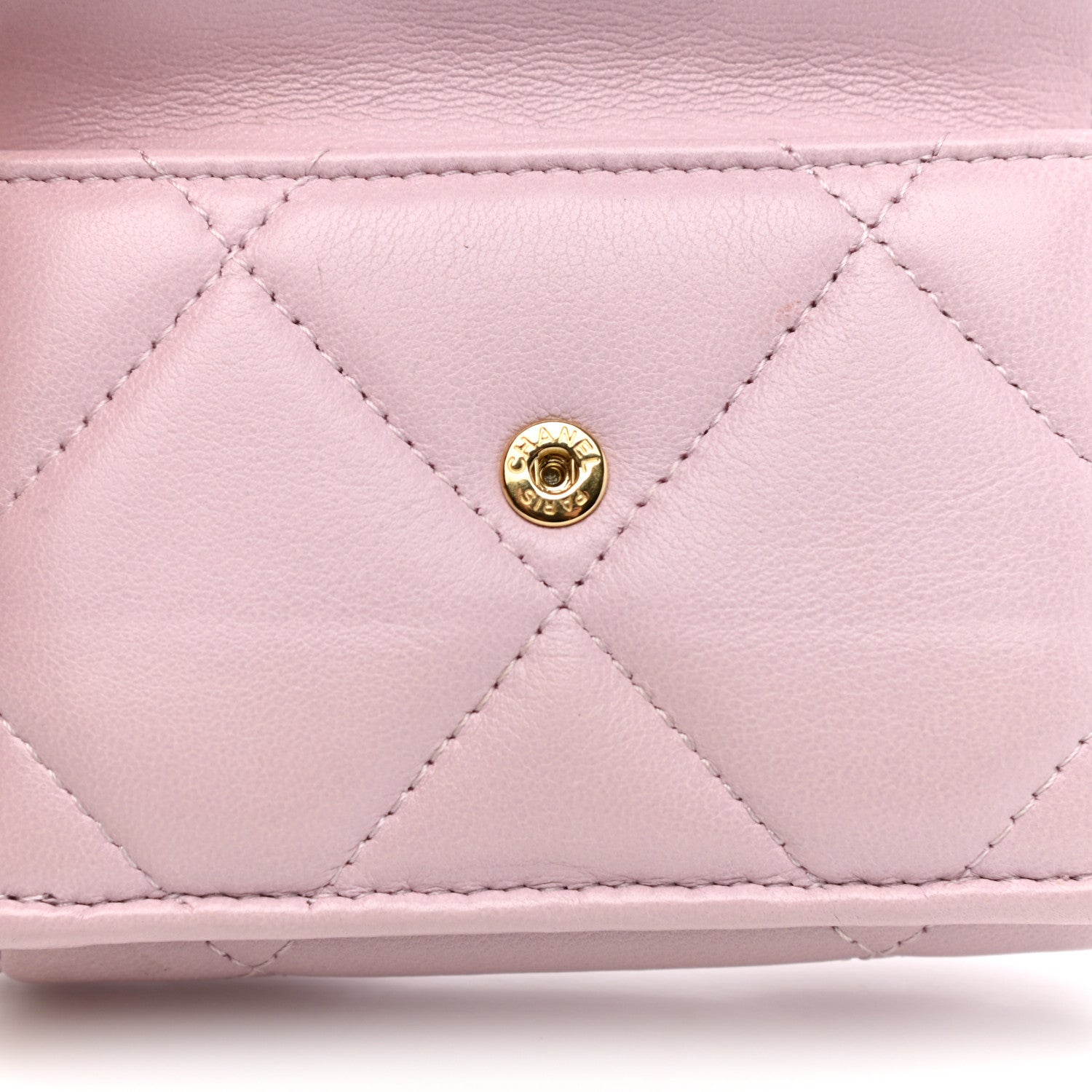 Chanel Goatskin Quilted Chanel 19 Small Flap Wallet Pink 9 of 9