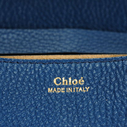 Chloe Grained Lambskin Mini Drew Shoulder Bag Factory Blue 6 of 7