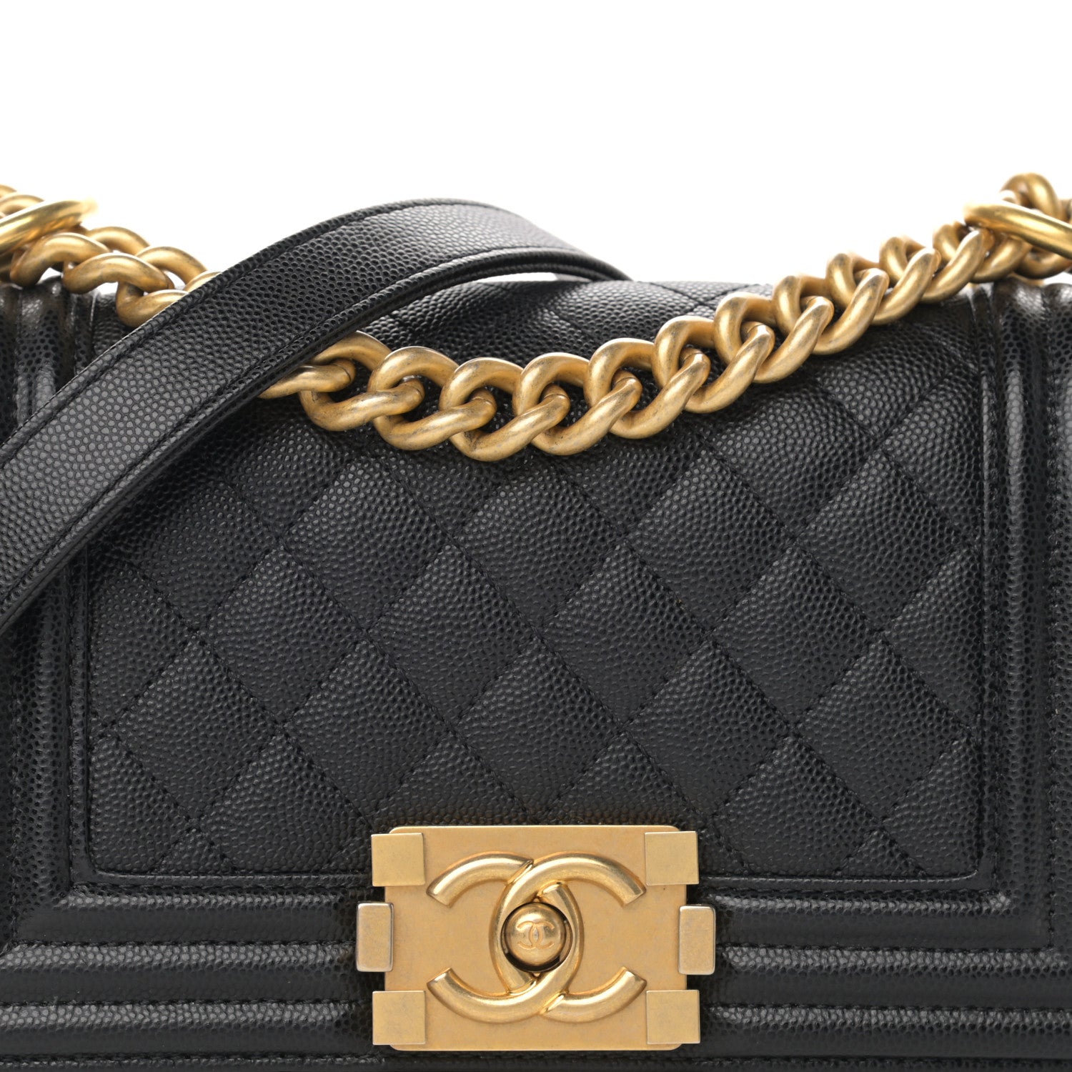 Chanel Caviar Quilted Small Boy Flap Black 8 of 11