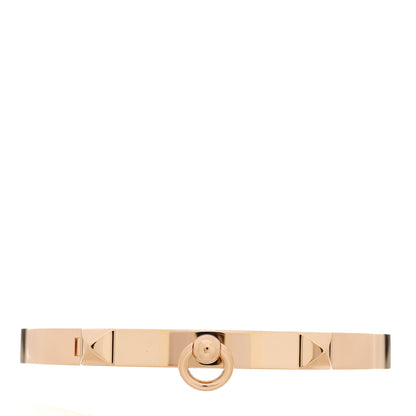 Hermes 18K Rose Gold PM Collier De Chien Bracelet ST 1 of 4