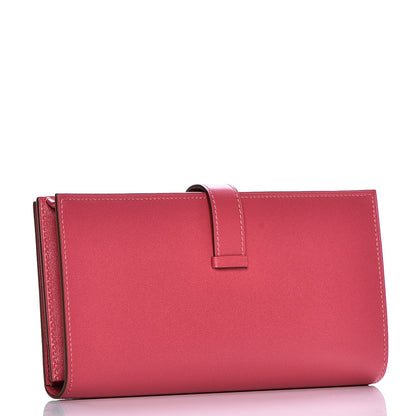Hermes Tadelakt Bearn Gusset Wallet Rose Azalee 4 of 10