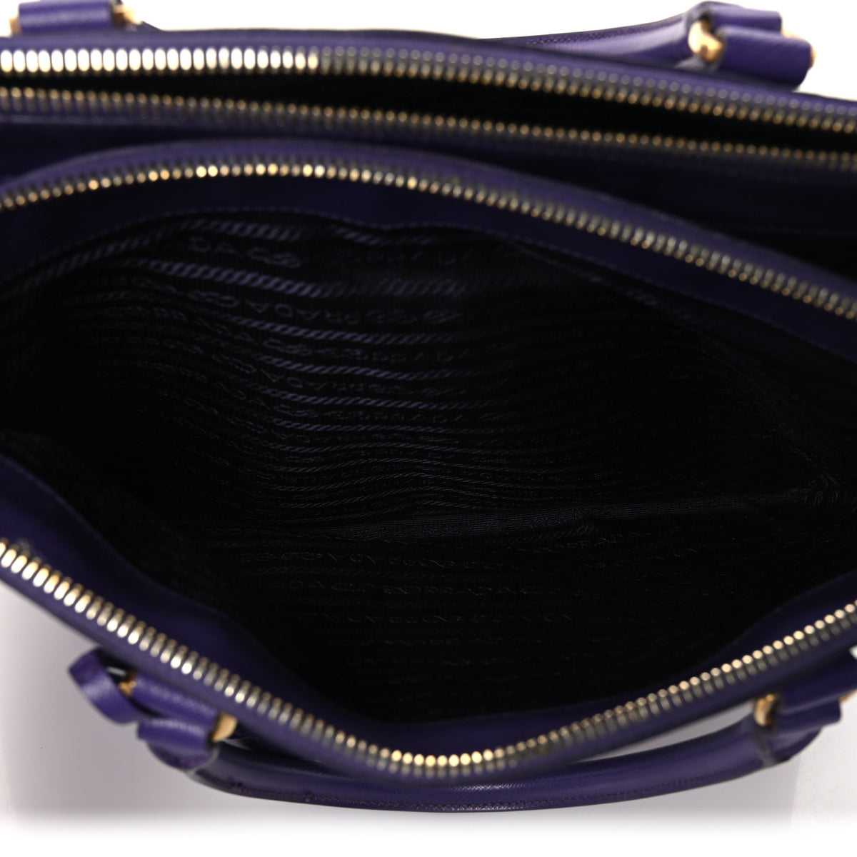 Prada Saffiano Medium Galleria Double Zip Tote Viola 7 of 13