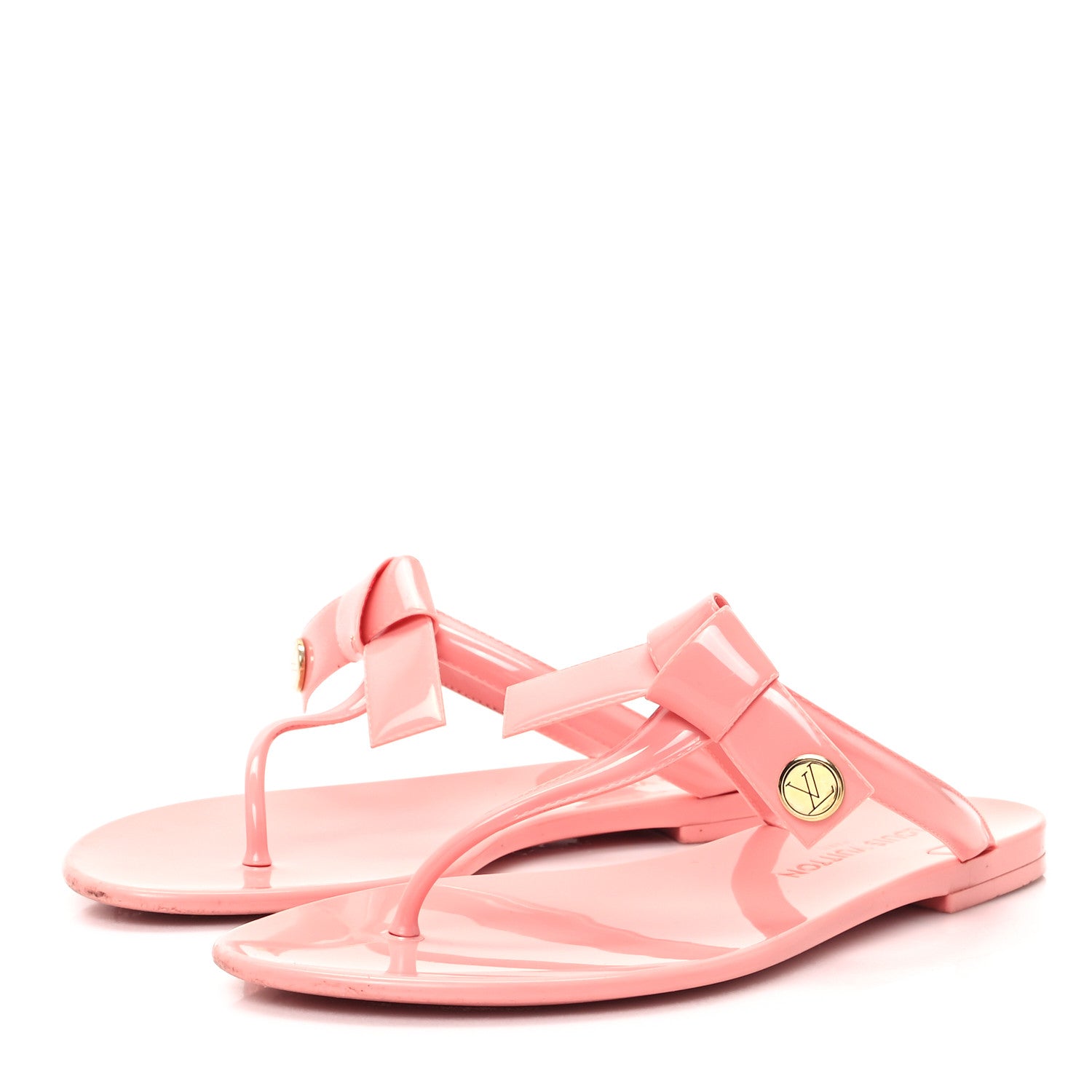 Louis Vuitton Rubber Seastar Thong Sandals 38 Light Pink 4 of 9