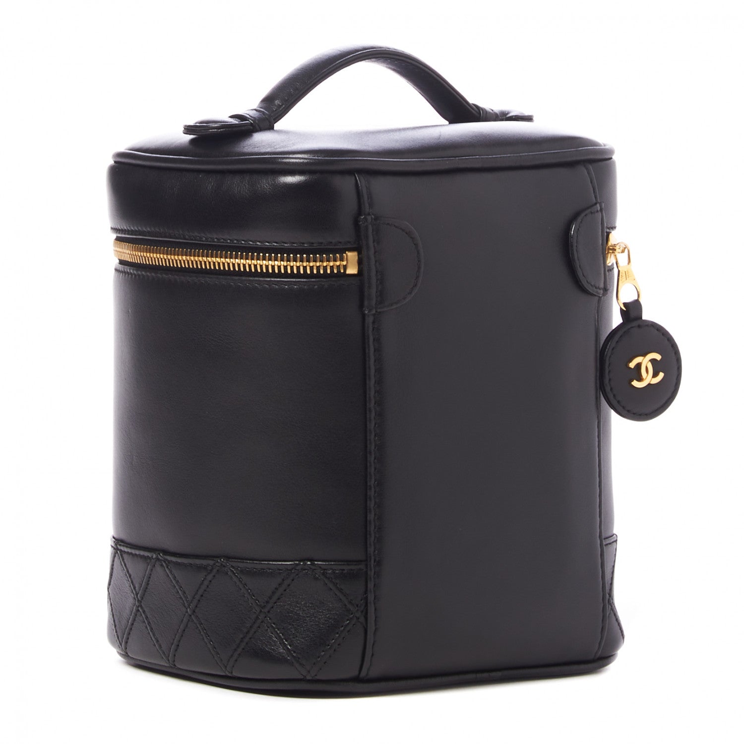 Chanel Lambskin Vanity Cosmetic Bag Black 2 of 9