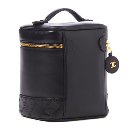Chanel Lambskin Vanity Cosmetic Bag Black 2 of 9