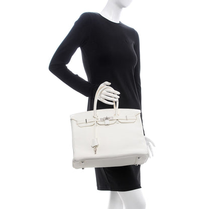 Hermes Togo Birkin 35 White 2 of 30
