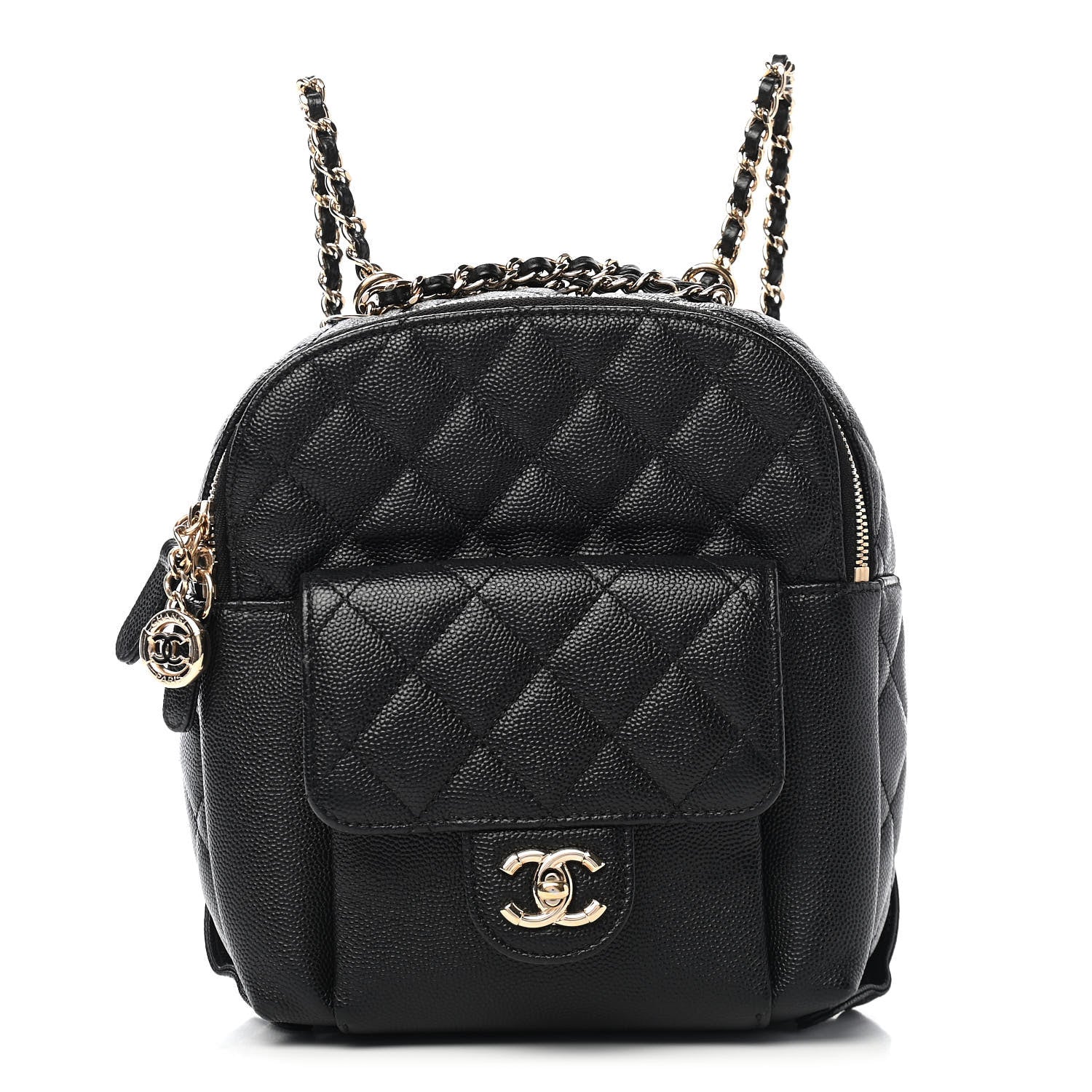 Chanel Caviar Quilted Small CC Day Backpack Black 1 of 9