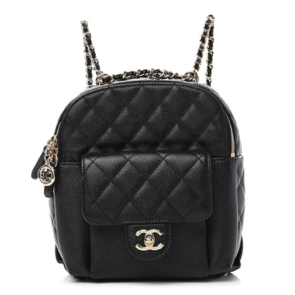 Chanel Caviar Quilted Small CC Day Backpack Black 1 of 9