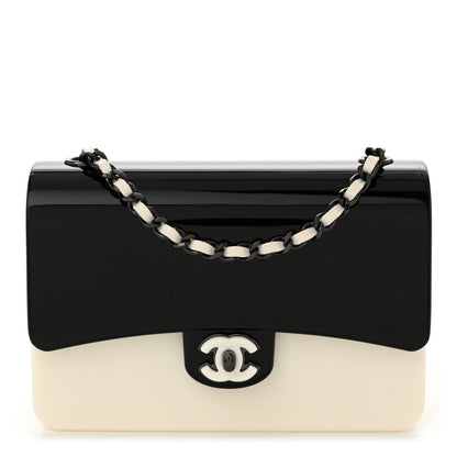 Chanel Plexiglass Plexi Coco Bag Black White 1 of 10