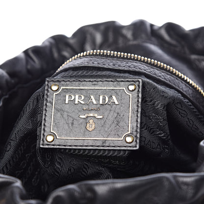 Prada Soft Calf Tote Black 7 of 15