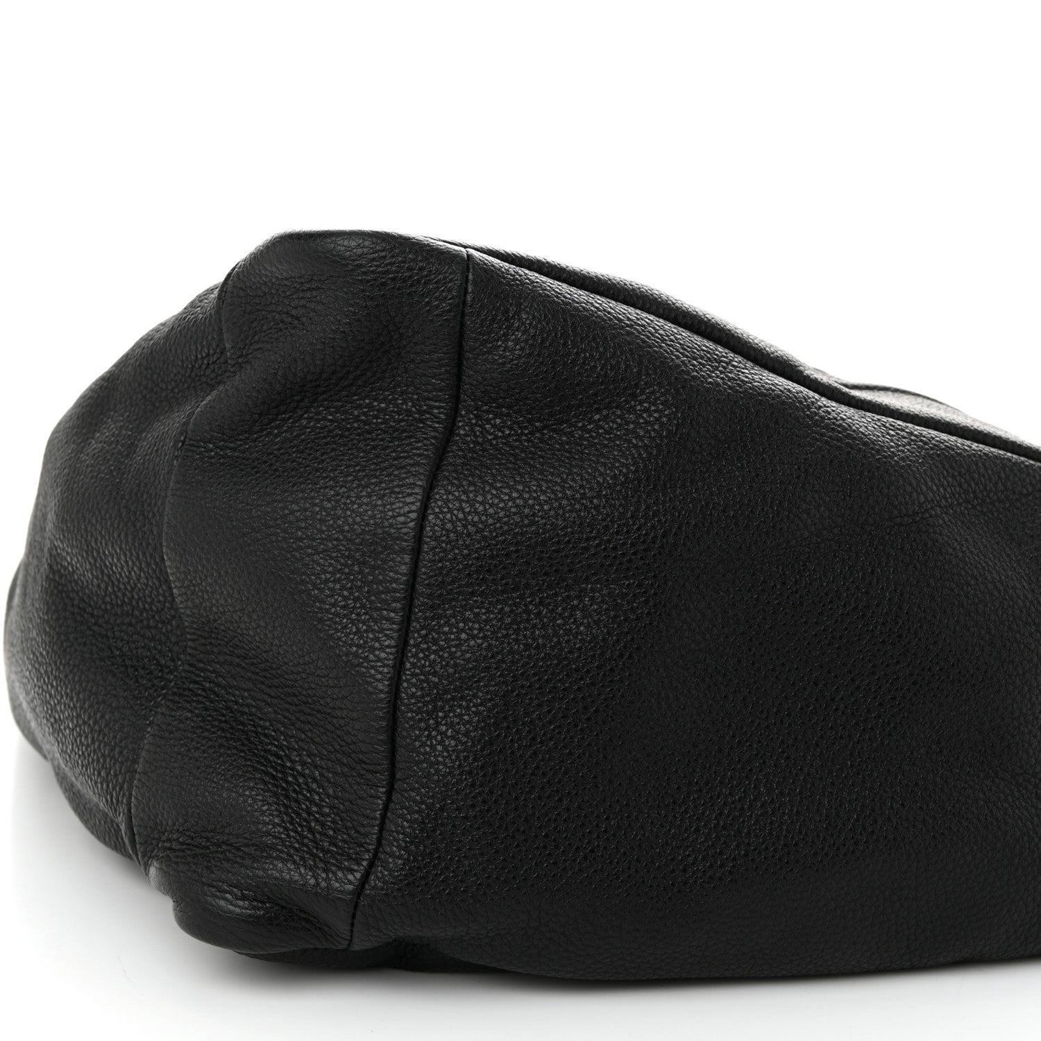 Prada Vitello Daino Triangle Shoulder Bag Black 10 of 10