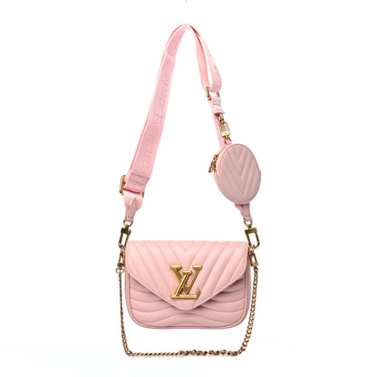 Louis Vuitton Calfskin New Wave Multi Pochette Rose Ballerine 1 of 4
