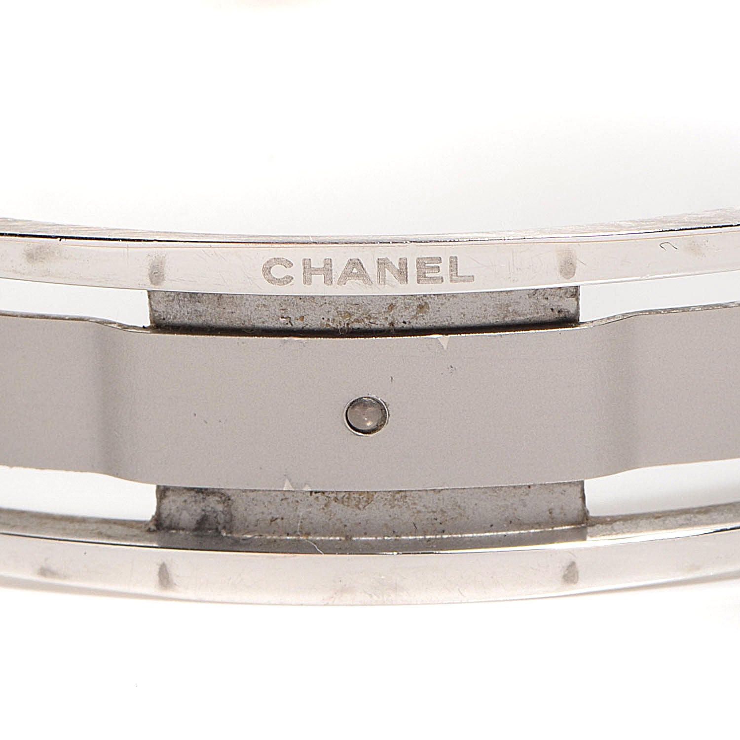 Chanel Stainless Steel Ceramic Diamond 33mm J12 Quartz Watch White 3 of 7