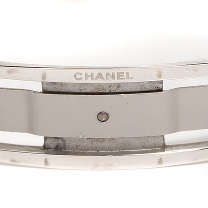 Chanel Stainless Steel Ceramic Diamond 33mm J12 Quartz Watch White 3 of 7