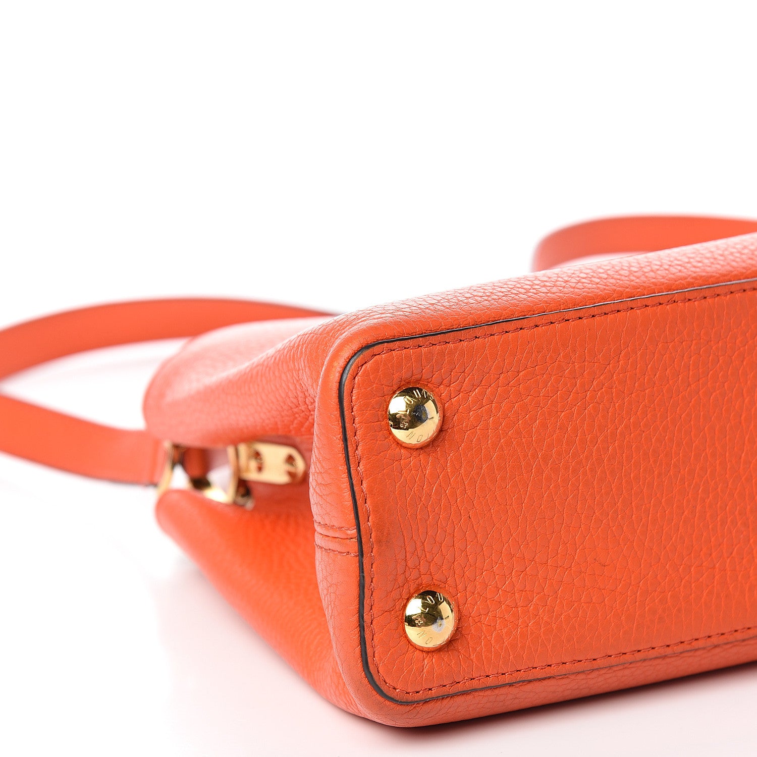 Louis Vuitton Taurillon Capucines BB Clementine 7 of 10