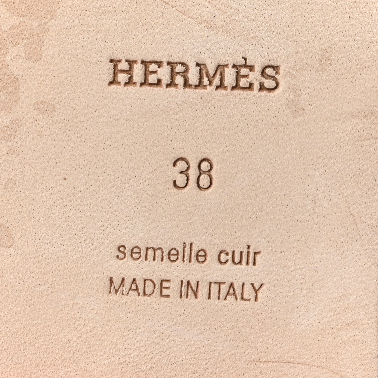 Hermes Lizard Oran Sandals 38 Pavot 7 of 10