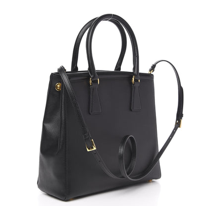 Prada Saffiano Lux Small Parabole Tote Black 3 of 9
