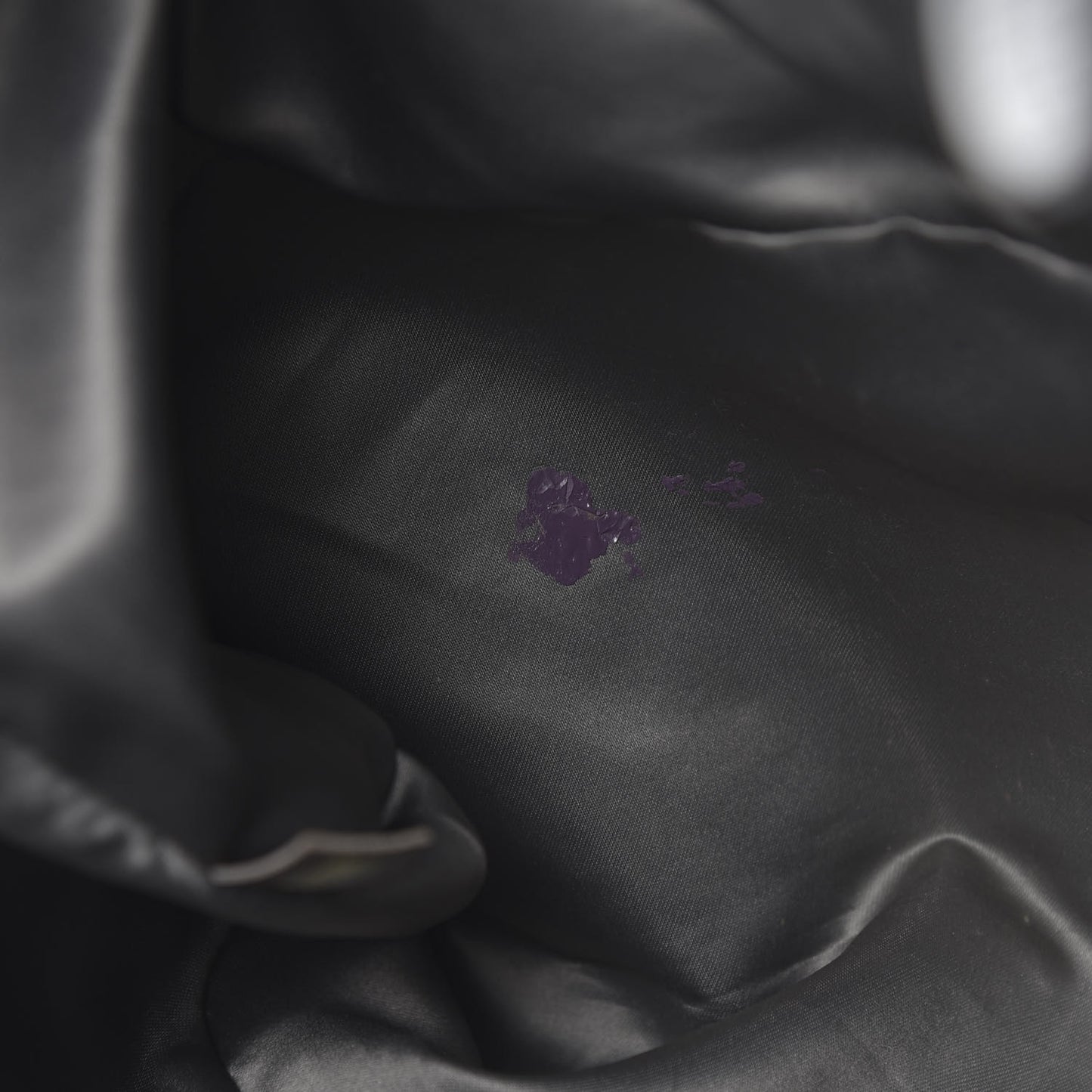 Vinyl Quilted Melrose Degrade Tote Black