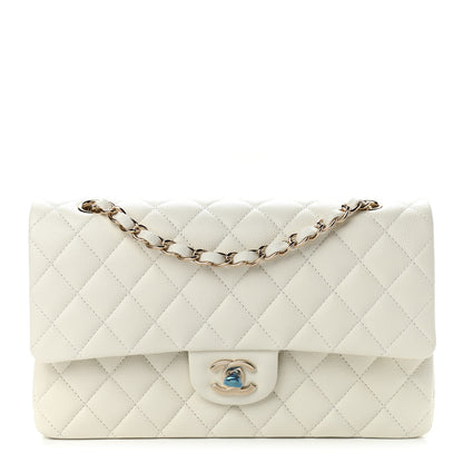 Chanel Caviar Quilted Medium Double Flap White 1 of 11