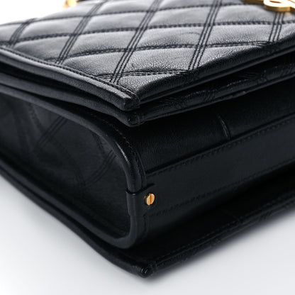 Saint Laurent Lambskin Quilted Small Becky Chain Bag Black 10 of 11