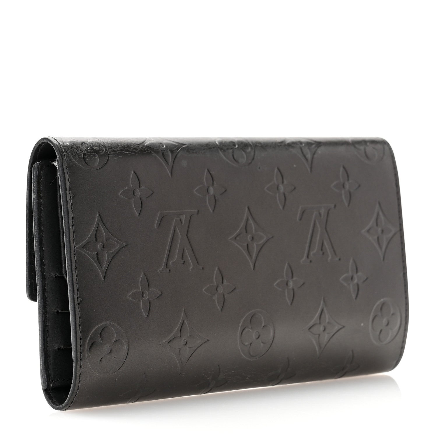 Louis Vuitton Mat Monogram Porte Tresor International Black 3 of 11