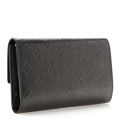 Louis Vuitton Mat Monogram Porte Tresor International Black 3 of 11