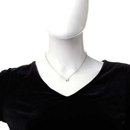 Hermes Lacquered Palladium Mini Pop H Pendant Necklace White 2 of 6