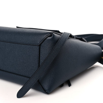 Celine Baby Grained Calfskin Micro Belt Bag Navy Blue 10 of 10