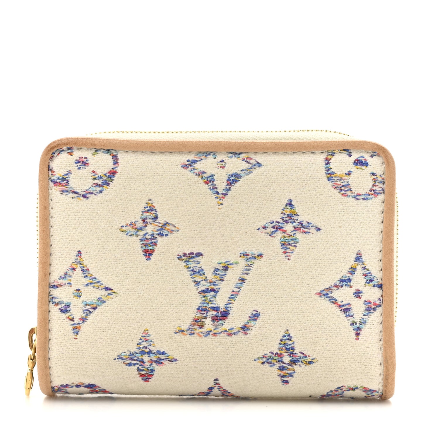 Monogram Jacquard Lou Wallet White