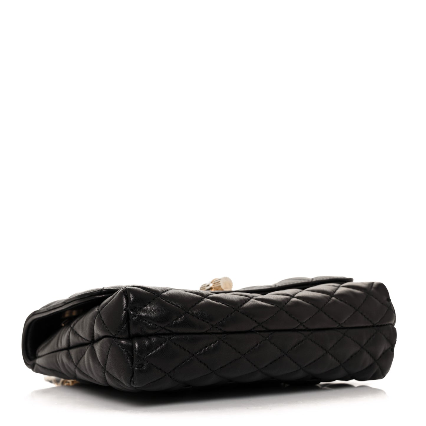 Lambskin Quilted Mini Happy Pop Crossbody Black