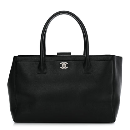 Chanel Calfskin Cerf Executive Shopper Tote Black 1 of 10