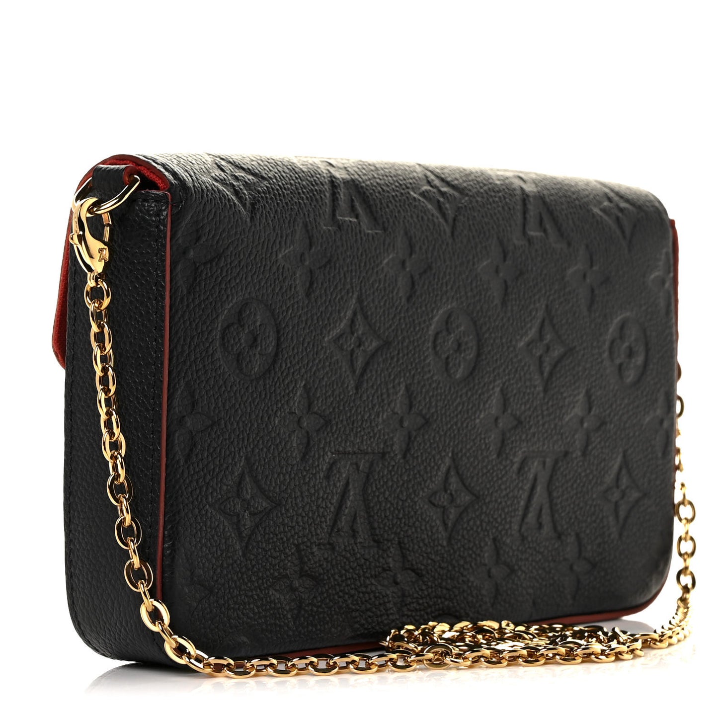Empreinte Pochette Felicie Chain Wallet Marine Rouge