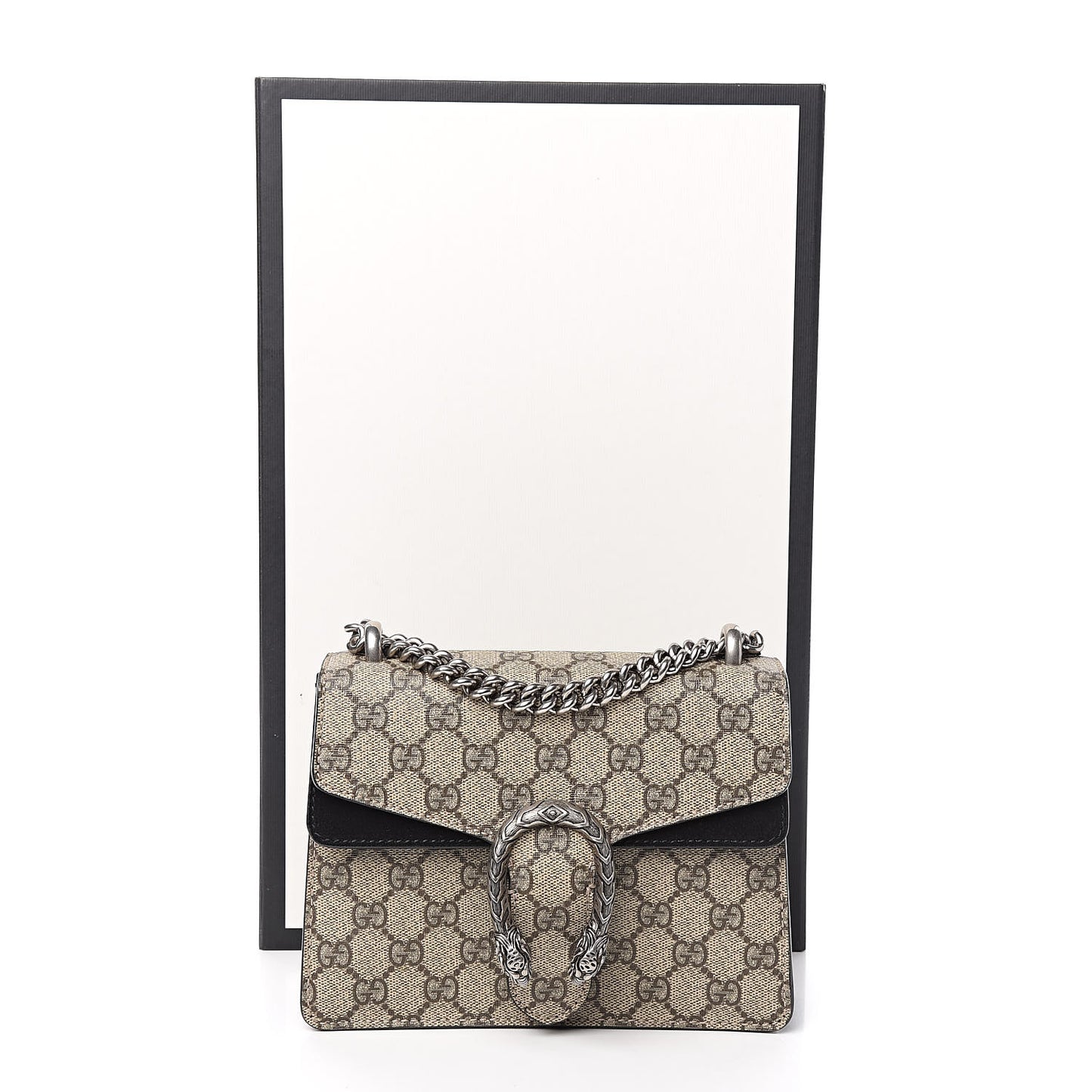 GG Supreme Monogram Mini Dionysus Shoulder Bag Black
