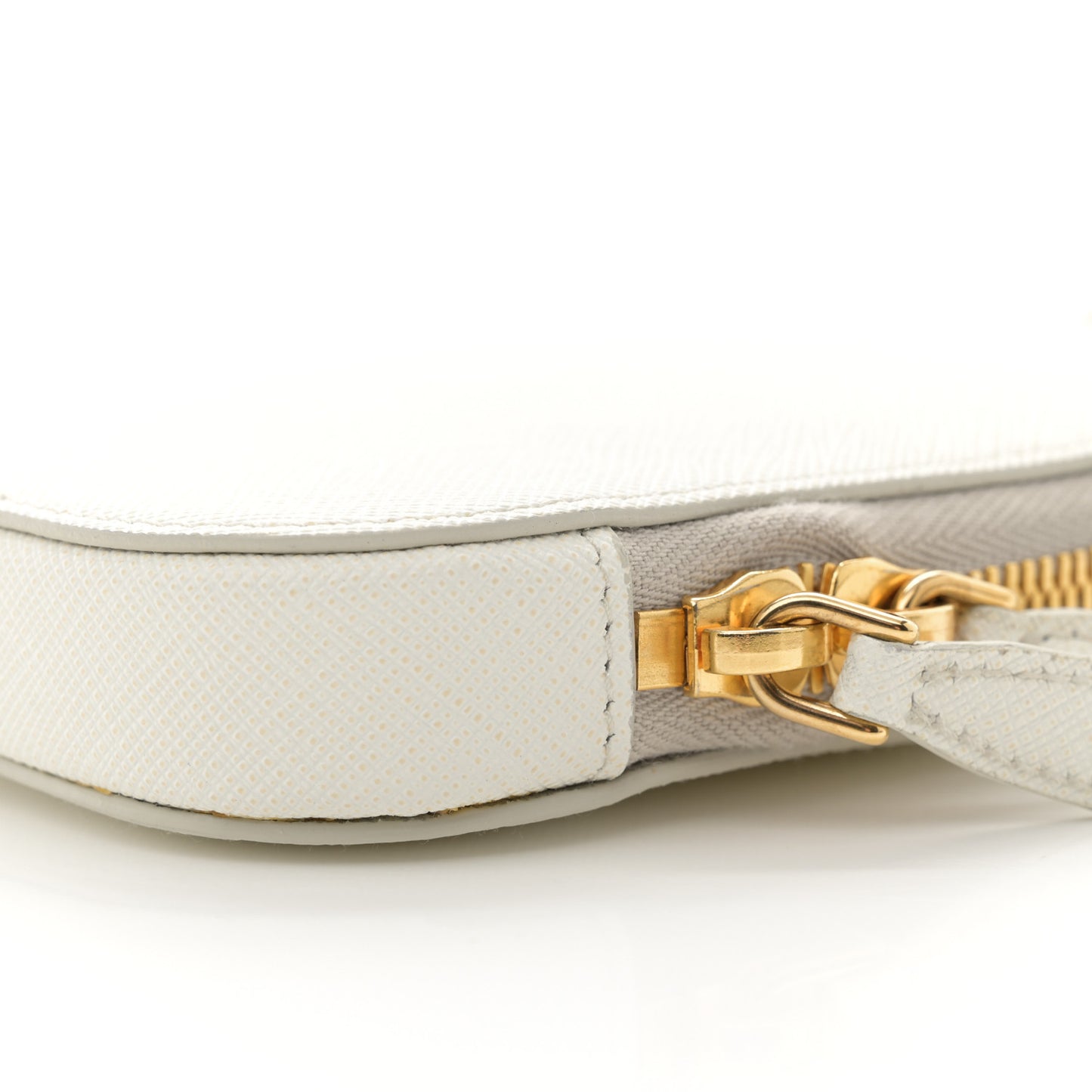 Saffiano Mini Crossbody Bag White