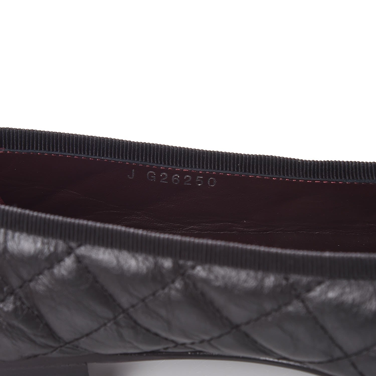 Chanel Aged Calfskin Quilted Cap Toe Ballerina Flats 36.5 Black 7 of 9