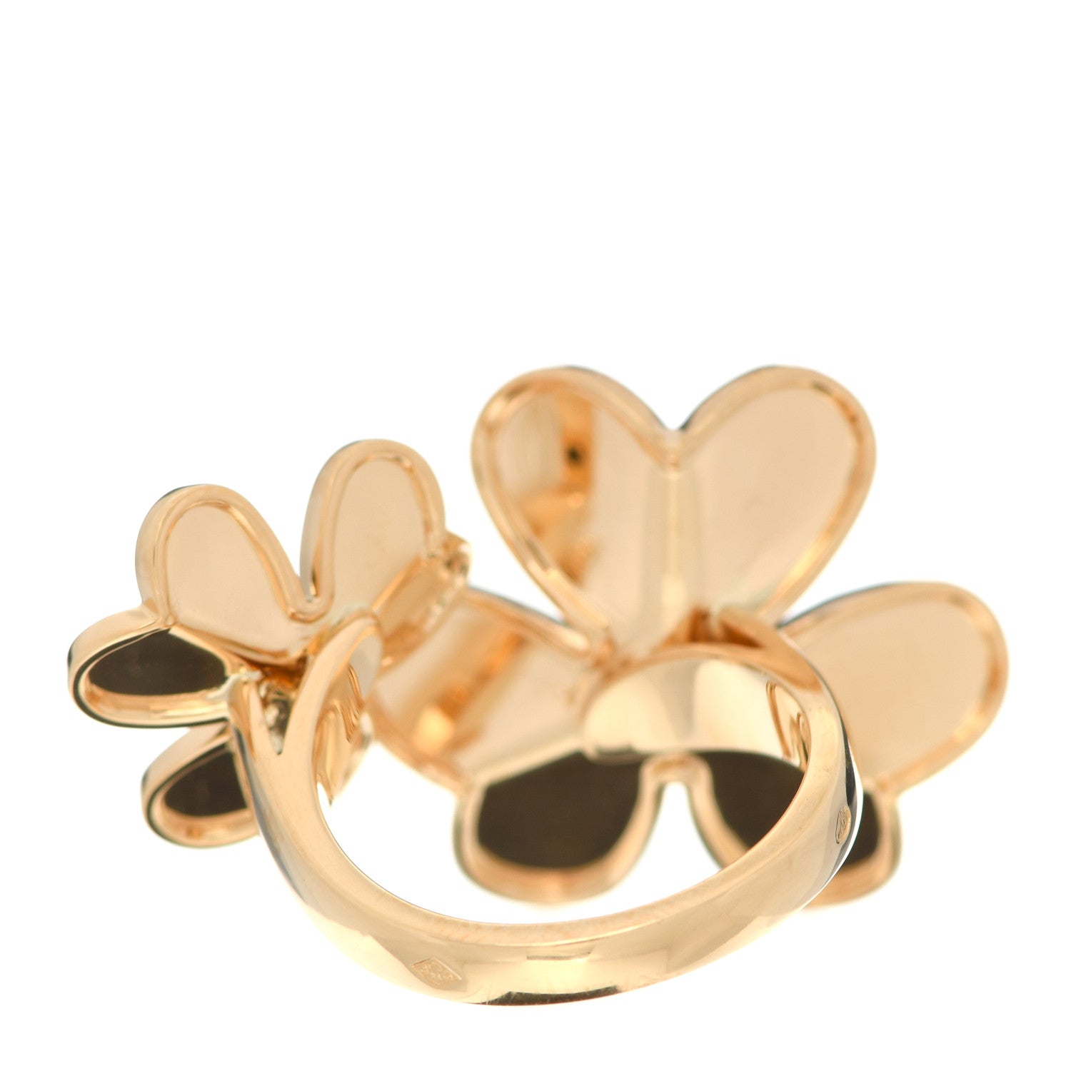Van Cleef & Arpels 18K Yellow Gold Diamond Frivole Between The Finger Ring 50 5.25 3 of 6