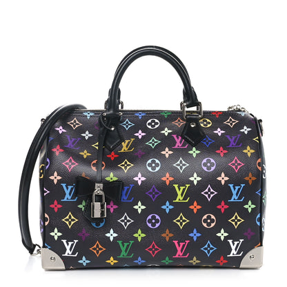 Louis Vuitton LV X TM Monogram Multicolor Speedy Soft 30 Black 1 of 9