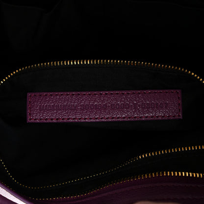 Balenciaga Chevre Gold Metallic Edge Hardware City Violet Prune 6 of 9