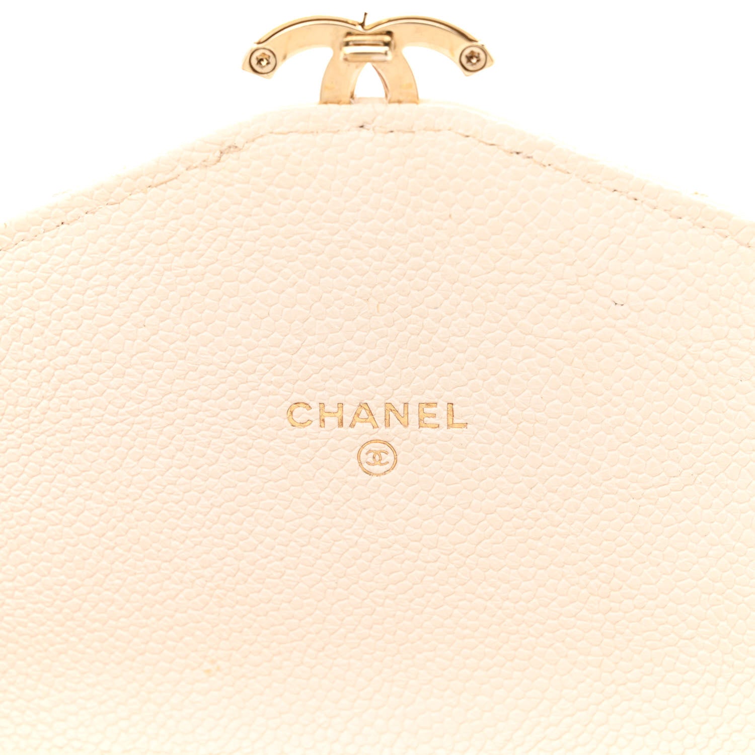 Chanel Grained Calfskin Quilted Cuba Wallet On Chain WOC White 6 of 11