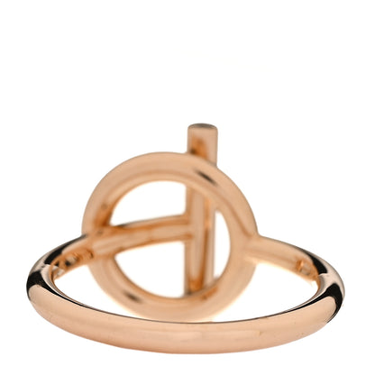 Hermes 18K Rose Gold Diamond PM Echappee Ring 51 5.75 3 of 7