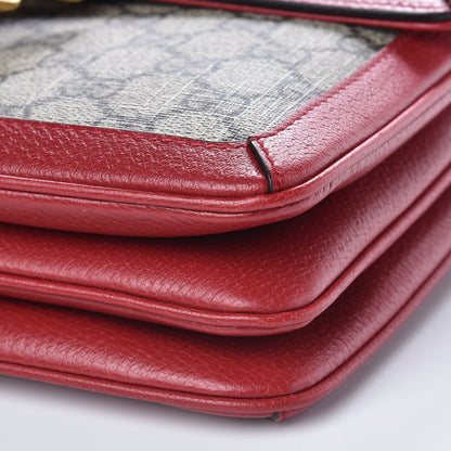 Gucci GG Supreme Monogram Medium Queen Margaret Shoulder Bag Red 10 of 11
