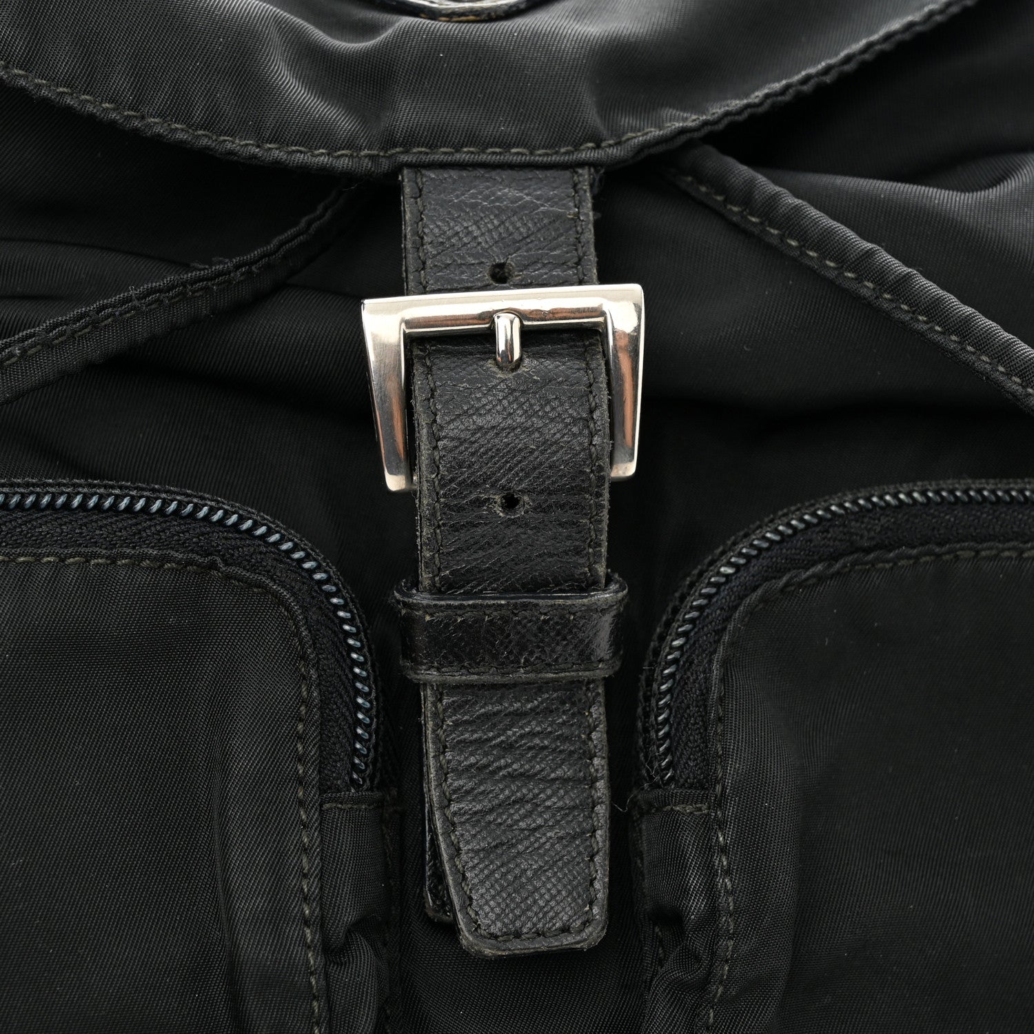 Prada Tessuto Nylon Saffiano Small Backpack Black 15 of 15
