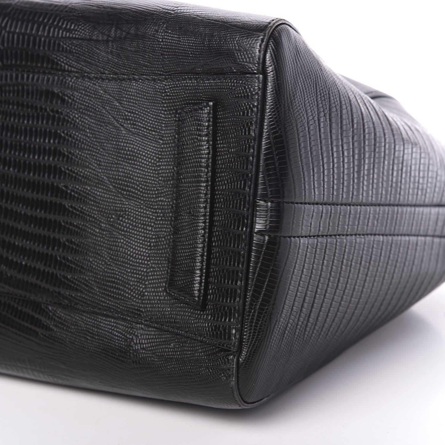 Givenchy Calfskin Lizard Embossed Medium Antigona Black 7 of 13