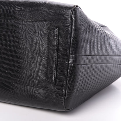 Givenchy Calfskin Lizard Embossed Medium Antigona Black 7 of 13