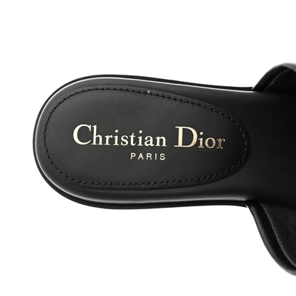 Christian Dior Calfskin Cannage Quilted Dio(r)evolution 80mm Slide Sandals 38 Black 7 of 8