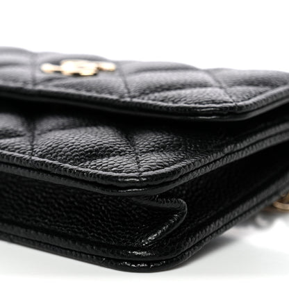 Chanel Caviar Quilted Bow Belt Bag Black 11 of 12